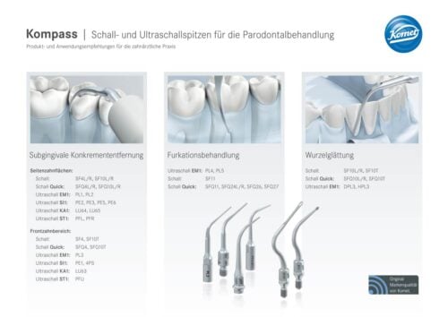 Kompass | Schall- und Ultraschallspitzen für die Parodontalbehandlung