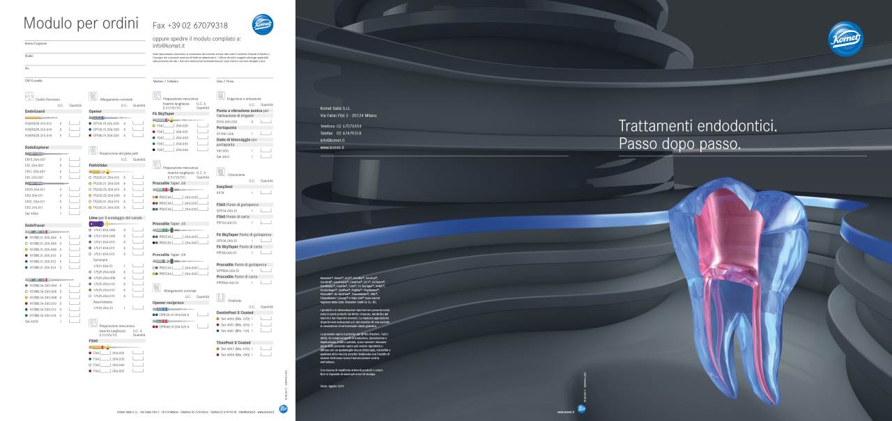 Opuscolo Endo Step by Step › Komet Dental