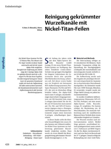 FB | Wurzelkanalfeilen aus NiTi