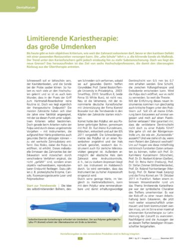 FB | Limitierende Kariestherapie: das große Umdenken