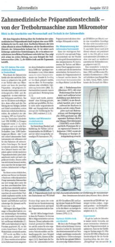 FB | Zahnmedizinische Präparationstechnik
