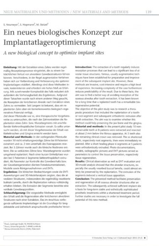 FB | Gestaltung des Implantatlagers