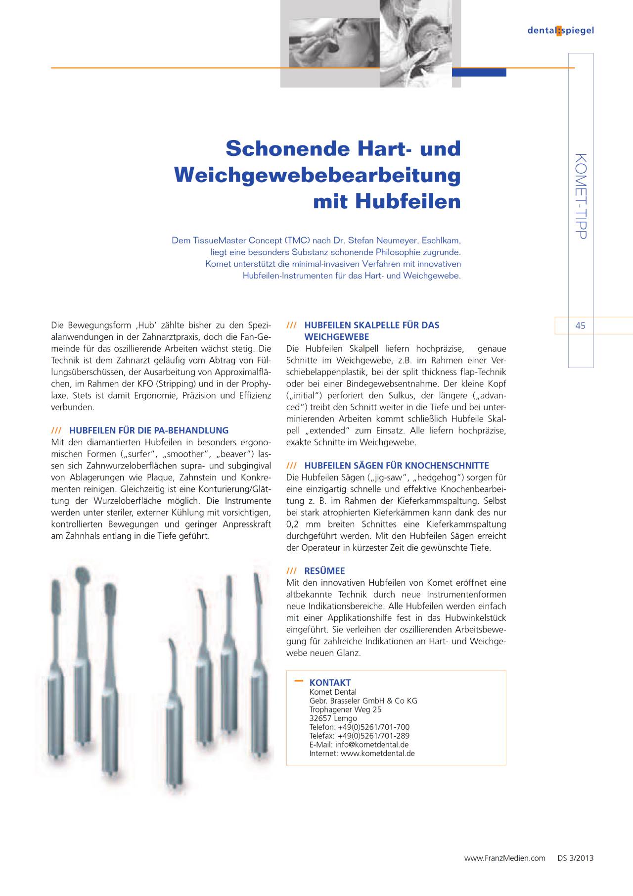 KometTipp 2013_03 › Komet Dental