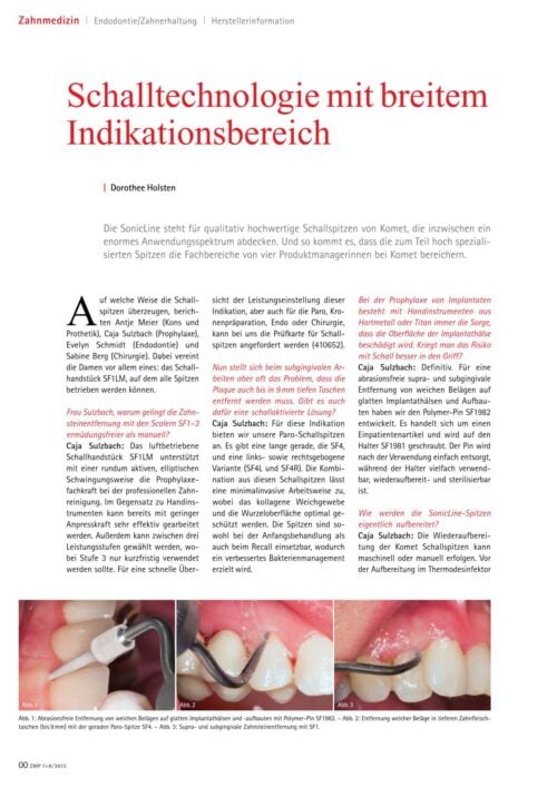 FB | Schalltechnologie mit breitem Indikationsbereich