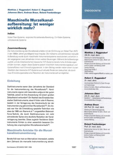 FB | Maschinelle Wurzelkanalaufbereitung