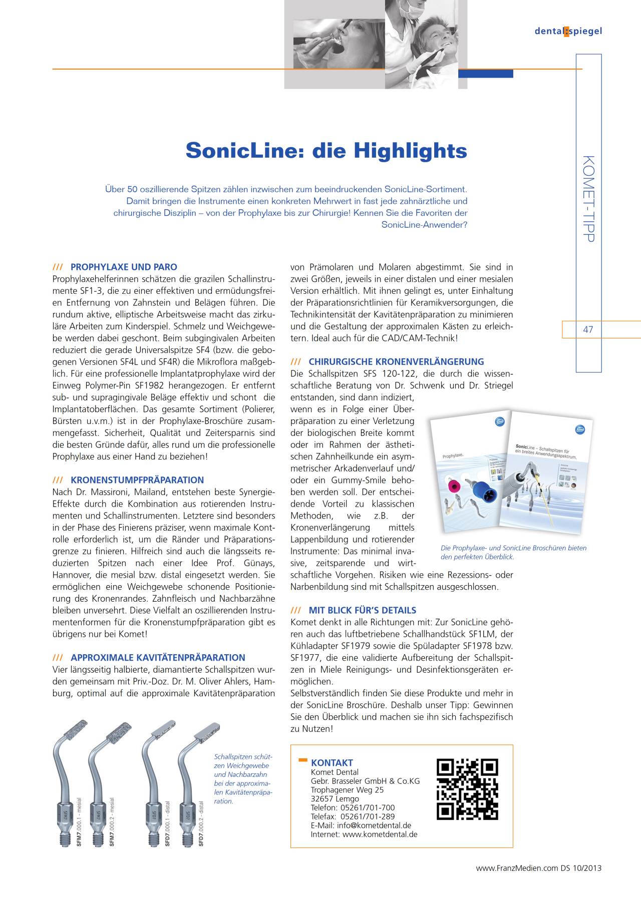 KometTipp 2013_10 › Komet Dental