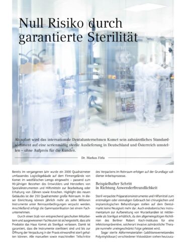 FB | Null Risiko durch garantierte Sterilität