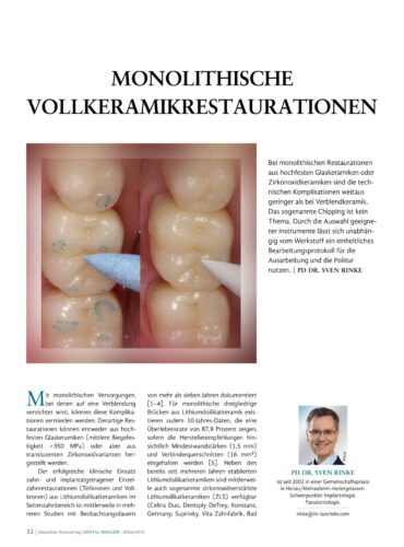 FB | Monolithische Vollkeramikrestauration