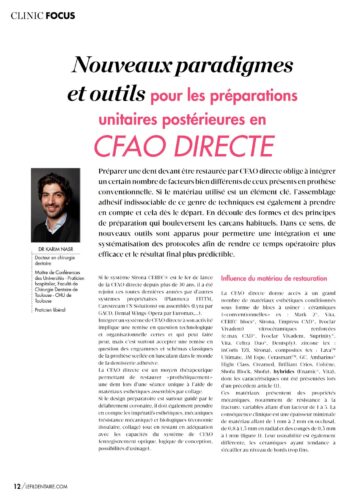 Revue de Presse | Préparations unitaires postérieures (Dr Nasr)