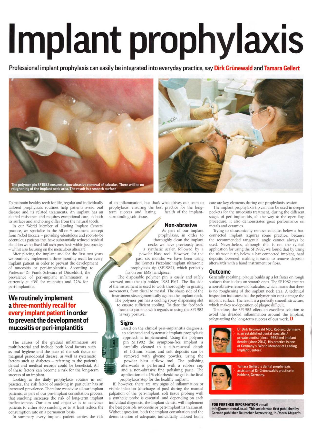 FB Implantat prophylaxis › Komet Dental