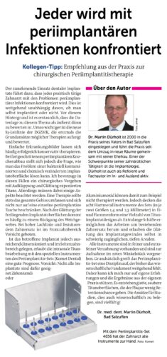 FB | Jeder wird mit periimplantären Infektionen konfrontiert