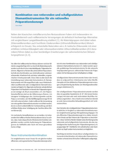 FB | Kombination von rotierenden und schallgestützten Diamantinstrumenten