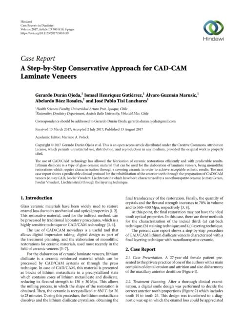 FB | A Step-by-Step Conservative Approach for CAD-CAM Laminate Veneers
