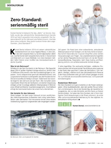 FB | Zero-Standard: serienmäßig steril