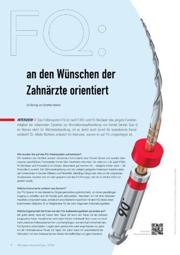 FB | FQ: An den Wünschen der Zahnärzte orientieren