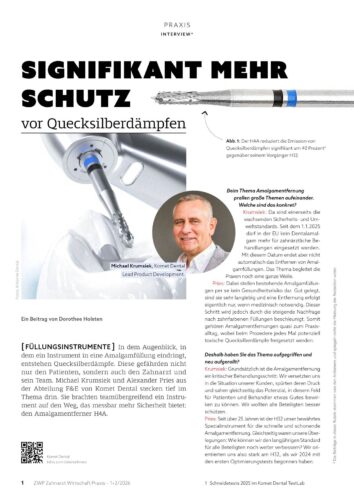 FB | Signifikant mehr Schutz vor Quecksilberdämpfen