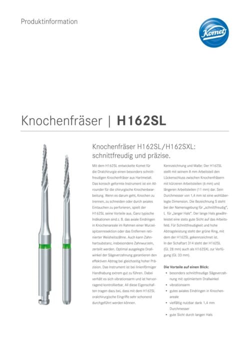 PI | Knochenfräser H162SL