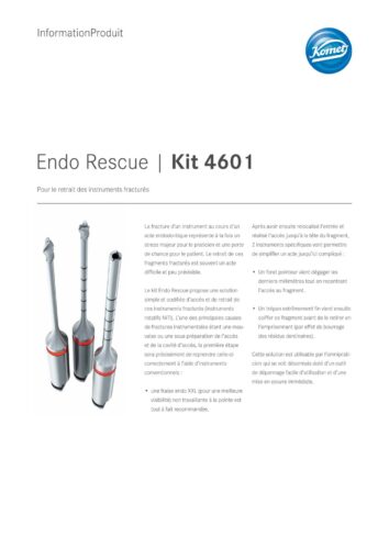 Information Produit | Endo Rescue Kit 4601