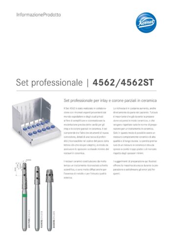 Informazione prodotti | Set 4562/4562ST