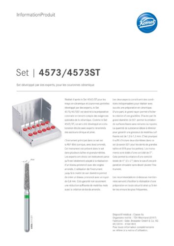 Information Produit | Set 4573 & 4573ST