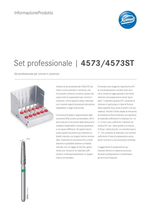 Informazione prodotti | Set 4573/4573ST