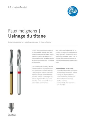 Information Produit | Usinage du titane