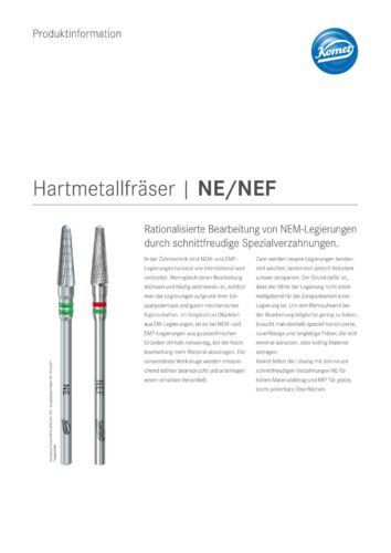 PI | Hartmetallfräser NE/NEF