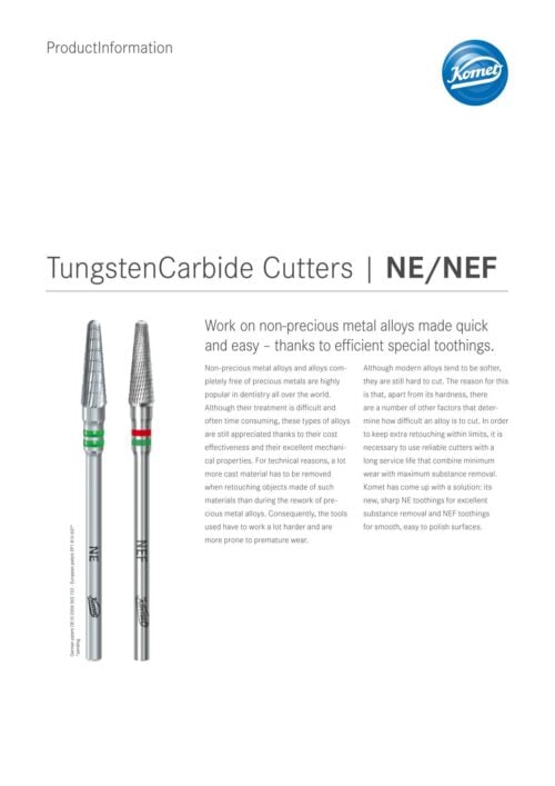 PI | TungstenCarbide Cutters NE/NEF