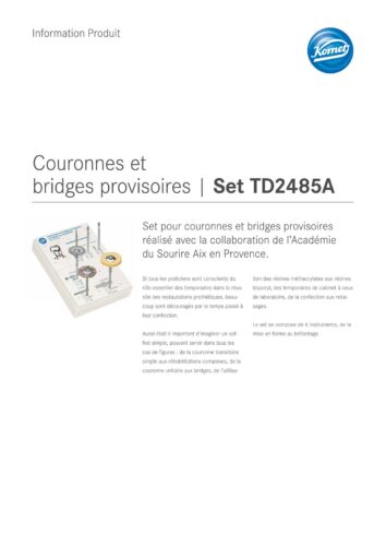 Information Produit | Coffret TD2485A