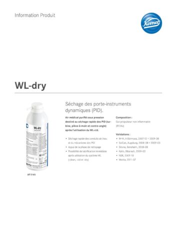 Information Produit | WL-dry