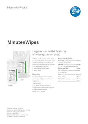 Information Produit | MinutenWipes Jumbo