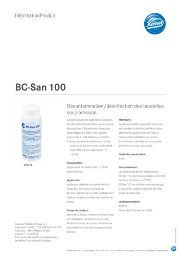 Information Produit | BC-San 100