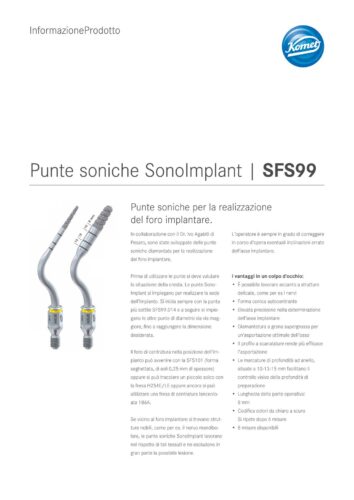 PI | Punte soniche SonoImplant | SFS99