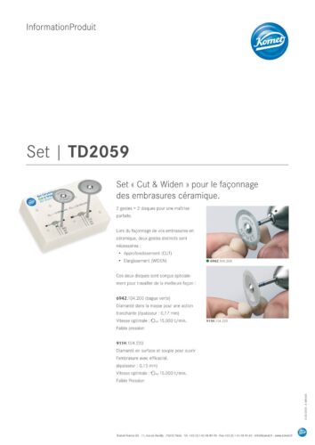 Information Produit | Set TD2059