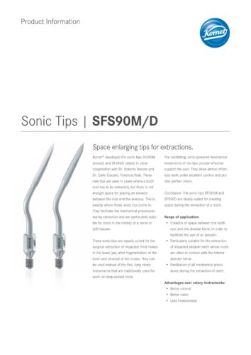 PI | Sonic Tips SFS90M/D