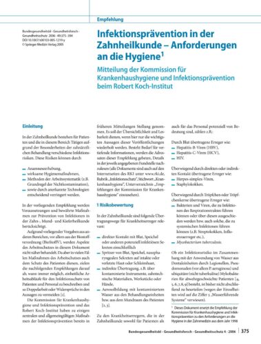 RKI-Emppfehlung 2006