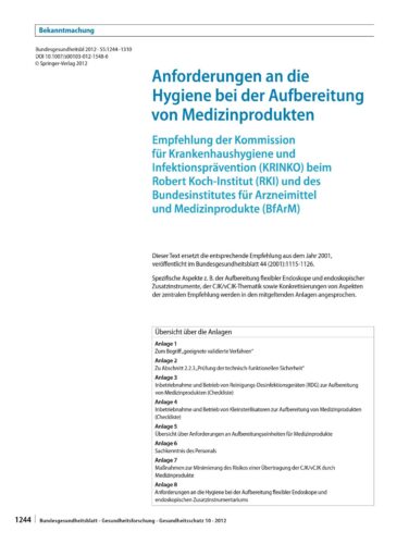 KRINKO-Emppfehlung 2012