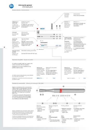 Nota general | Nota geral | Catálogo | Catálogo
