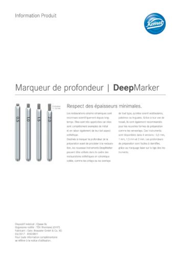 InformationProduit | Deep Marker