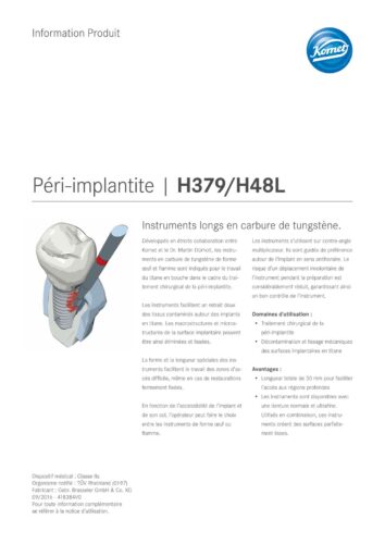PI | Péri-implantite | H379/H48L