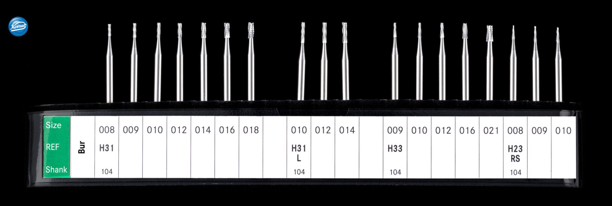 Tungsten Carbide Burs › Komet Dental