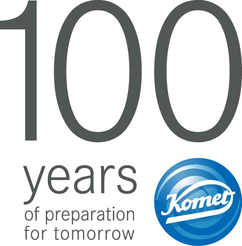 kometdental 100 years logo